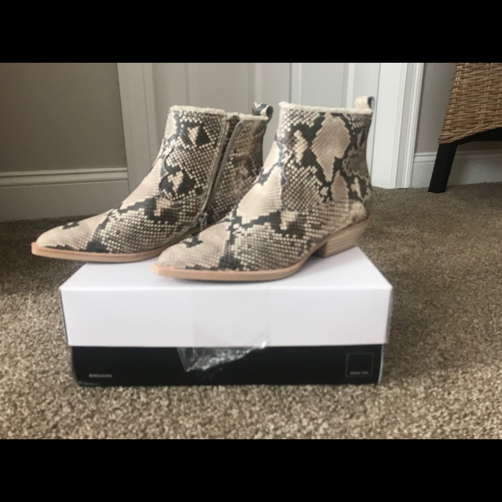 Snake Skin Booties